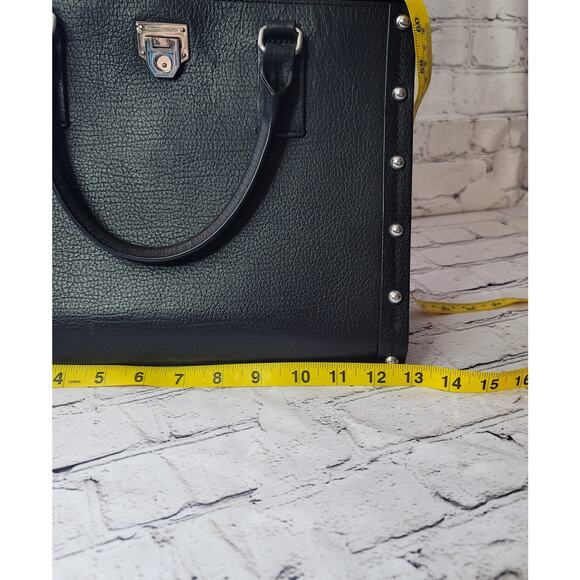 Rebecca Minkoff- Madison Satchel- Black with Studded sides-Black strap - Picture 11 of 13